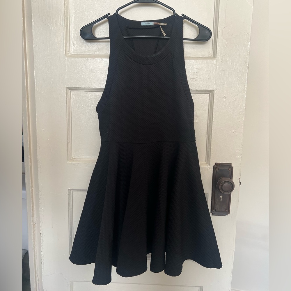 Kimchi Blue Black Skater Mini Dress